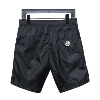 Moncler Classic Pocket Logo Woven Shorts Black 01