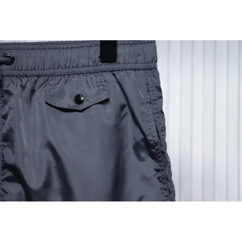 Moncler Classic Pocket Logo Woven Shorts Grey