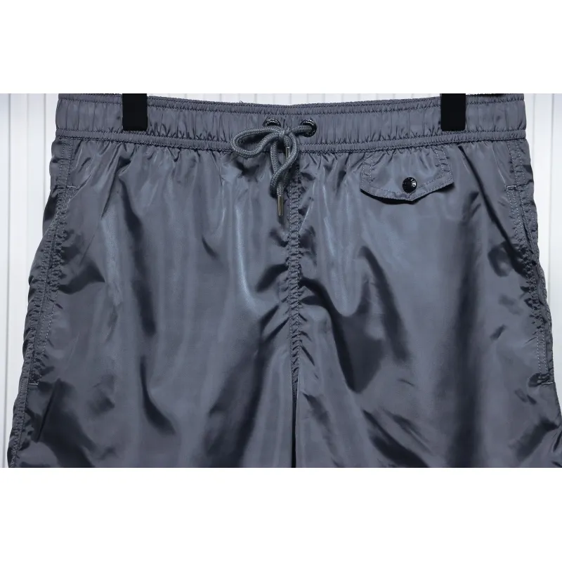Moncler Classic Pocket Logo Woven Shorts Grey