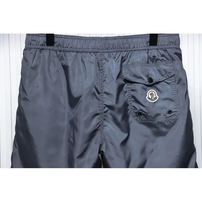Moncler Classic Pocket Logo Woven Shorts Grey