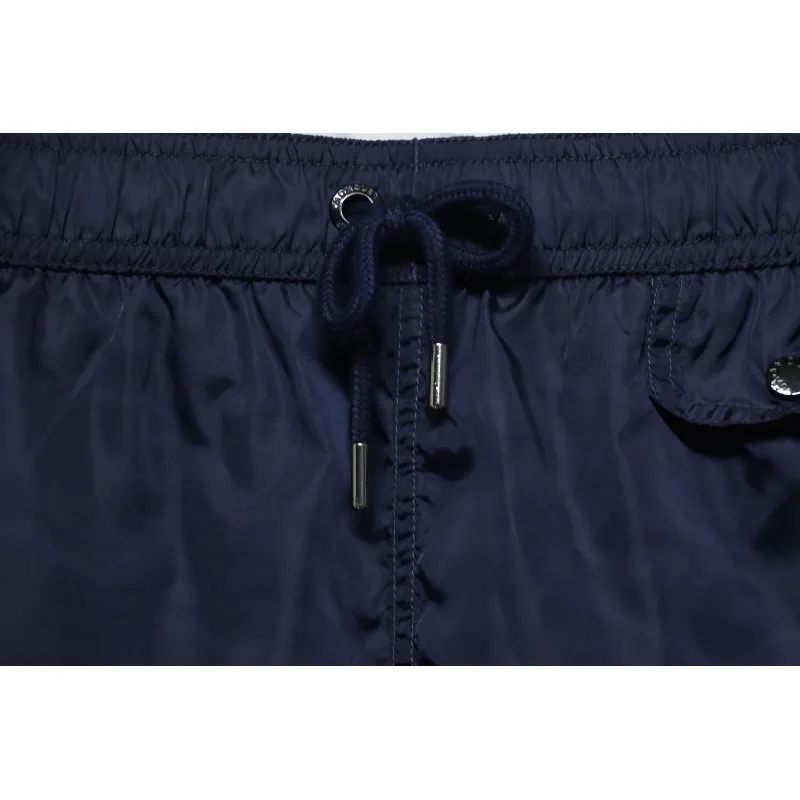 Moncler Classic Pocket Logo Woven Shorts Navy