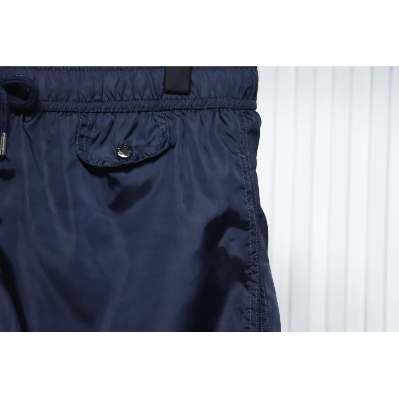 Moncler Classic Pocket Logo Woven Shorts Navy