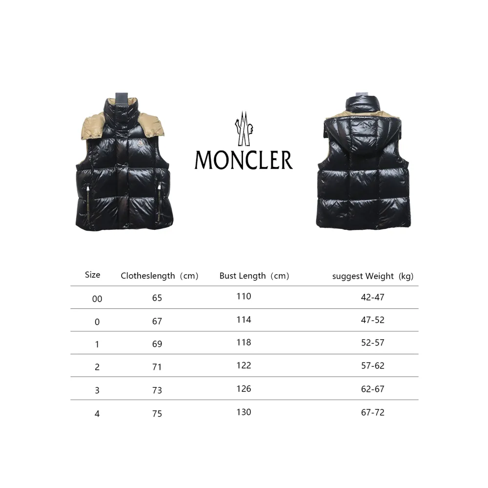 Moncler Luzule New Classic Short Down Detachable Hooded Vest