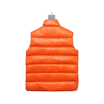 Moncler men's orange vest 02