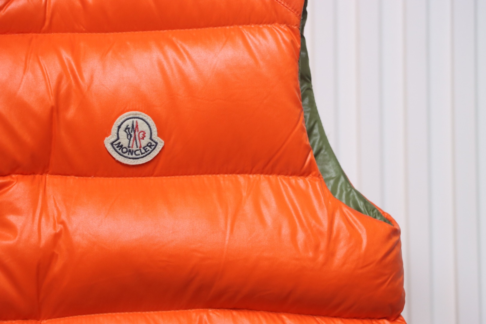 Moncler men's orange vest