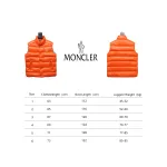 Moncler men's orange vest