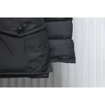 Moncler Mid-Length Hooded Hair Collar Button Down Jacket