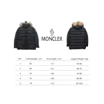 Moncler Mid-Length Hooded Hair Collar Button Down Jacket