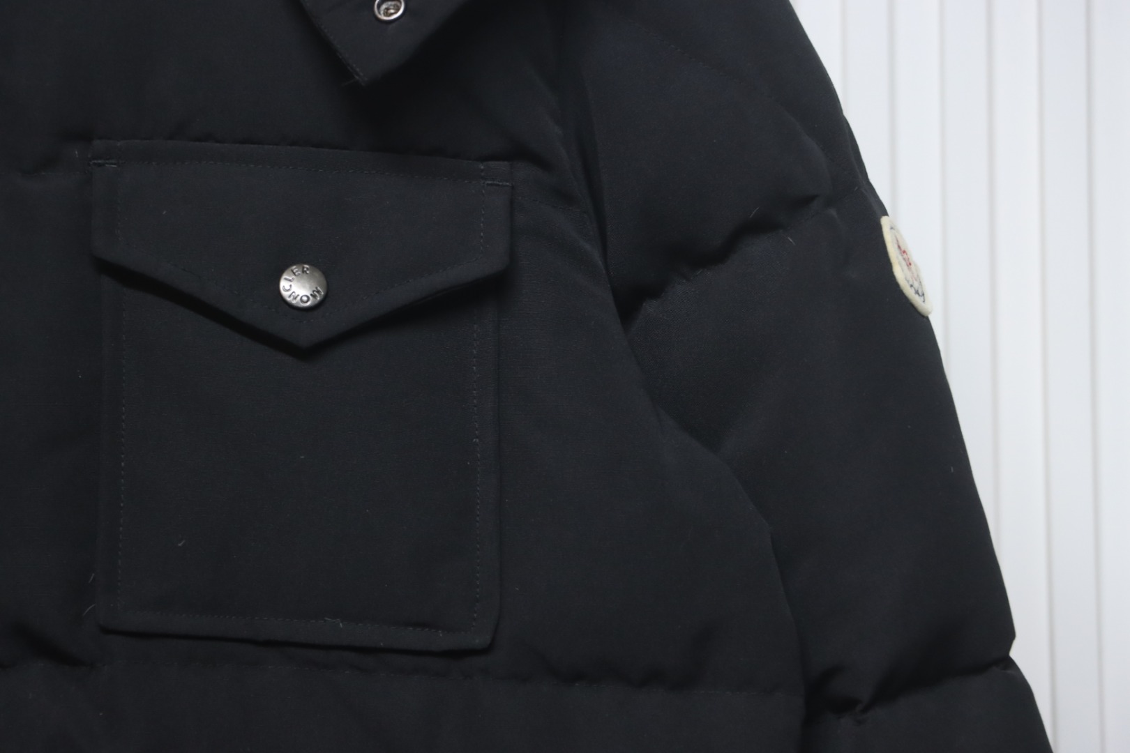 Moncler men's masac work down jacket black