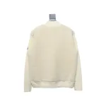  Moncler Sheepskin Wool Knit Wool Patchwork Collar Jacket
