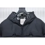 Moncler Embroidered Logo Down Jacket Black