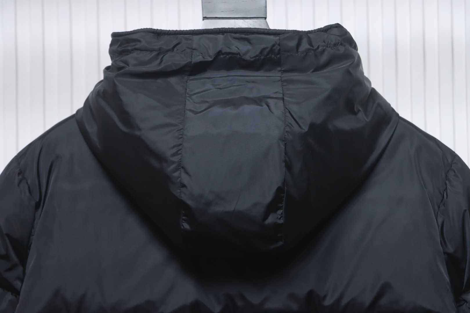 Moncler Embroidered Logo Down Jacket Black