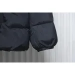 Moncler Embroidered Logo Down Jacket Black