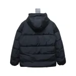 Moncler Embroidered Logo Down Jacket Black
