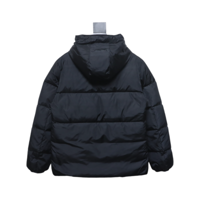 Moncler Embroidered Logo Down Jacket Black 02