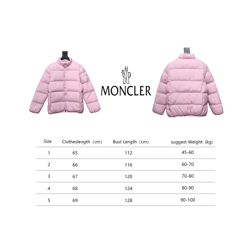 Moncler Maya Pink Down Jeaket