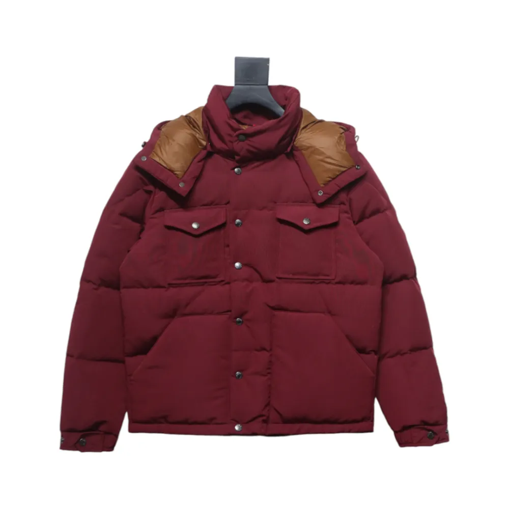 Moncler Men's Masac Work Down Jacket Burgundy