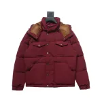 Moncler Men's Masac Work Down Jacket Burgundy
