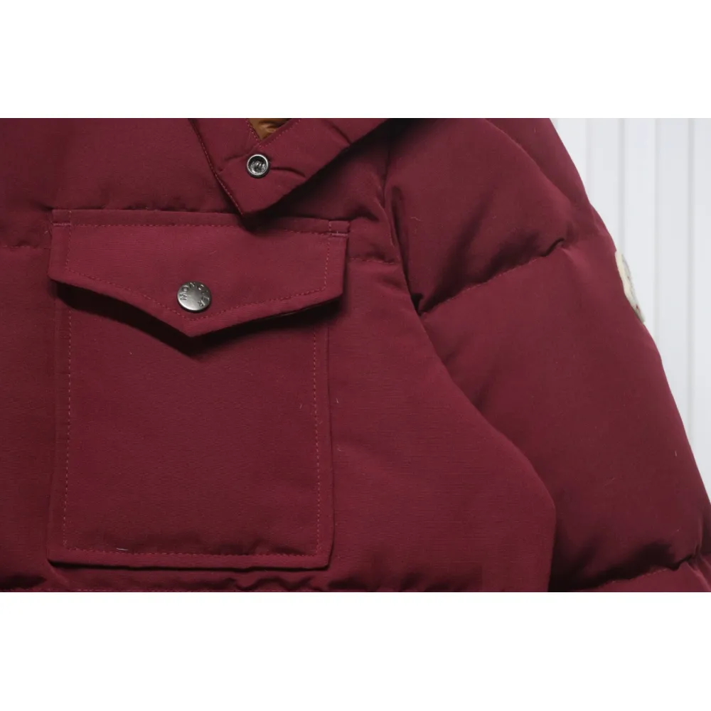 Moncler Men's Masac Work Down Jacket Burgundy