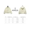 Moncler Women's Andro Detachable Hooded Short Glossy Down Jacket Cream White 