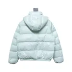 Moncler Women's Andro Detachable Hooded Short Glossy Down Jacket Macaroon Blue