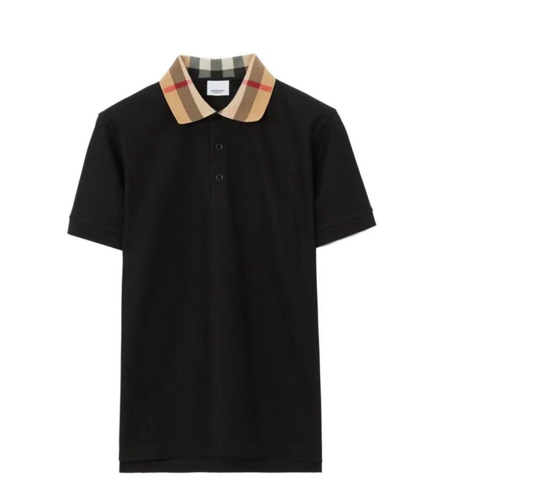 Burberry Cotton Polo Shirt Black