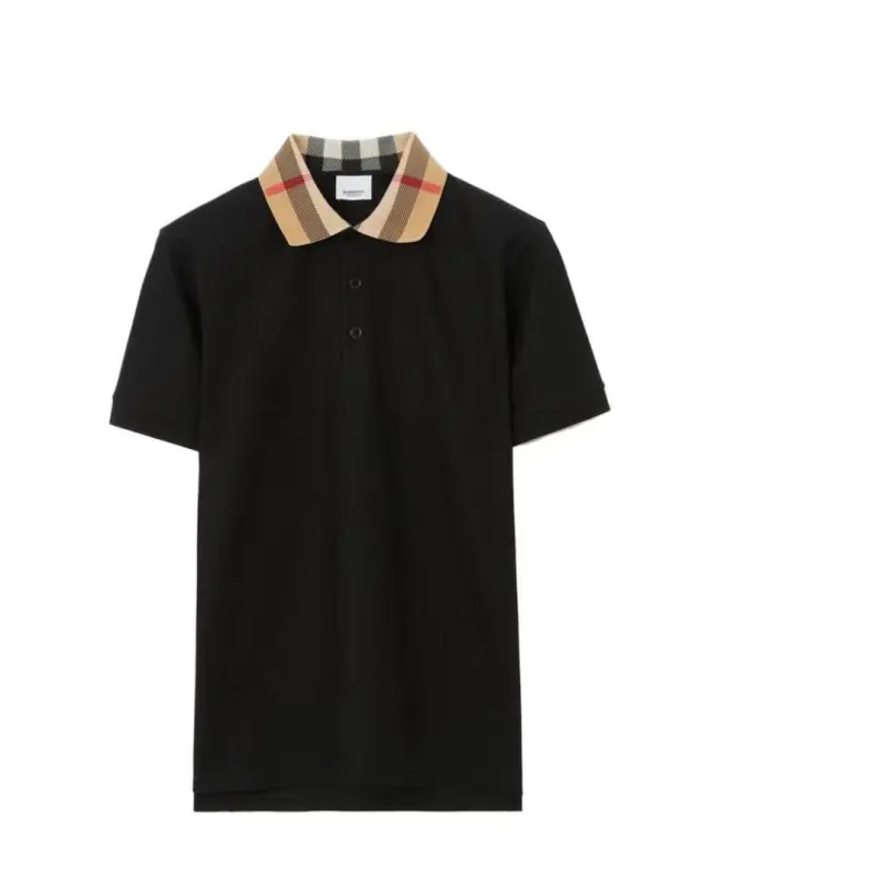 Burberry Cotton Polo Shirt Black