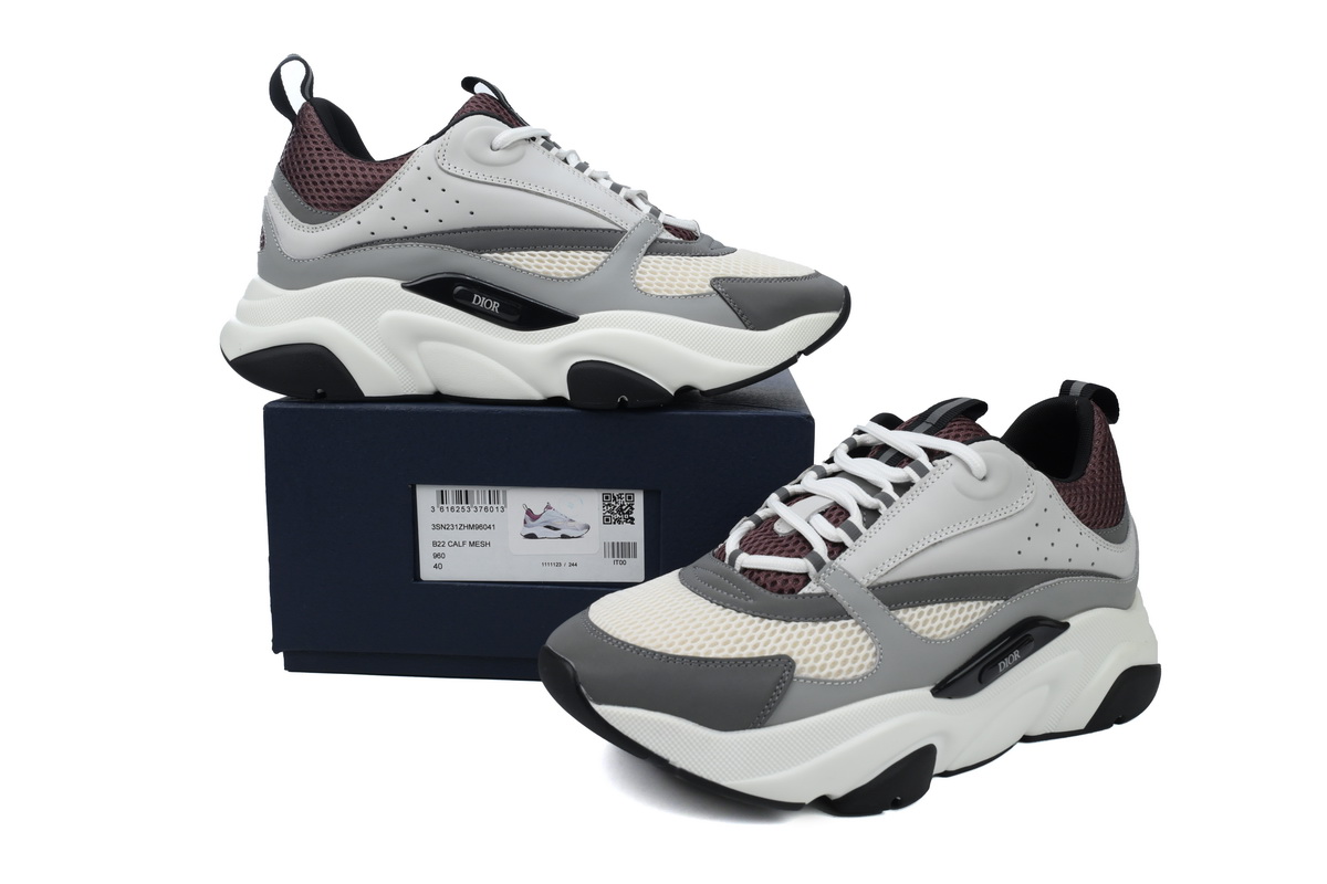 Dior B22 Sneakers White Coffee