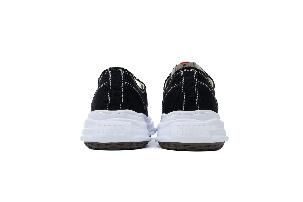 Mihara Yasuhiro Hank OG Sole Canvas Low Black And White NO.777
