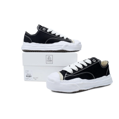 Mihara Yasuhiro Hank OG Sole Canvas Low Black And White NO.777 02