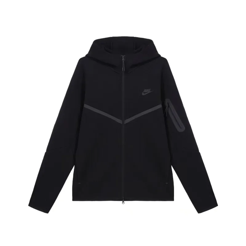  Nike Sportswear Tech Fleece Full-Zip Hoodie & Joggers Set Black