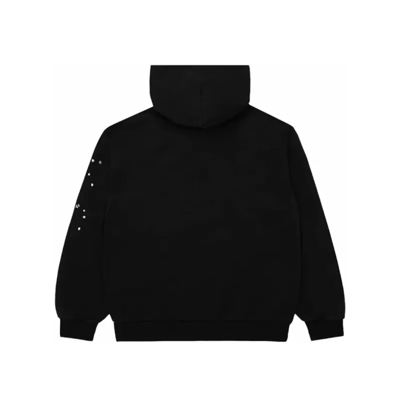 Sp5der Hoodie Black White