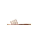 Dior Dway Slide Pink Toile de Jouy Embroidered Cotton KCQ209TJE S46P
