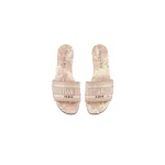 Dior Dway Slide Pink Toile de Jouy Embroidered Cotton KCQ209TJE S46P