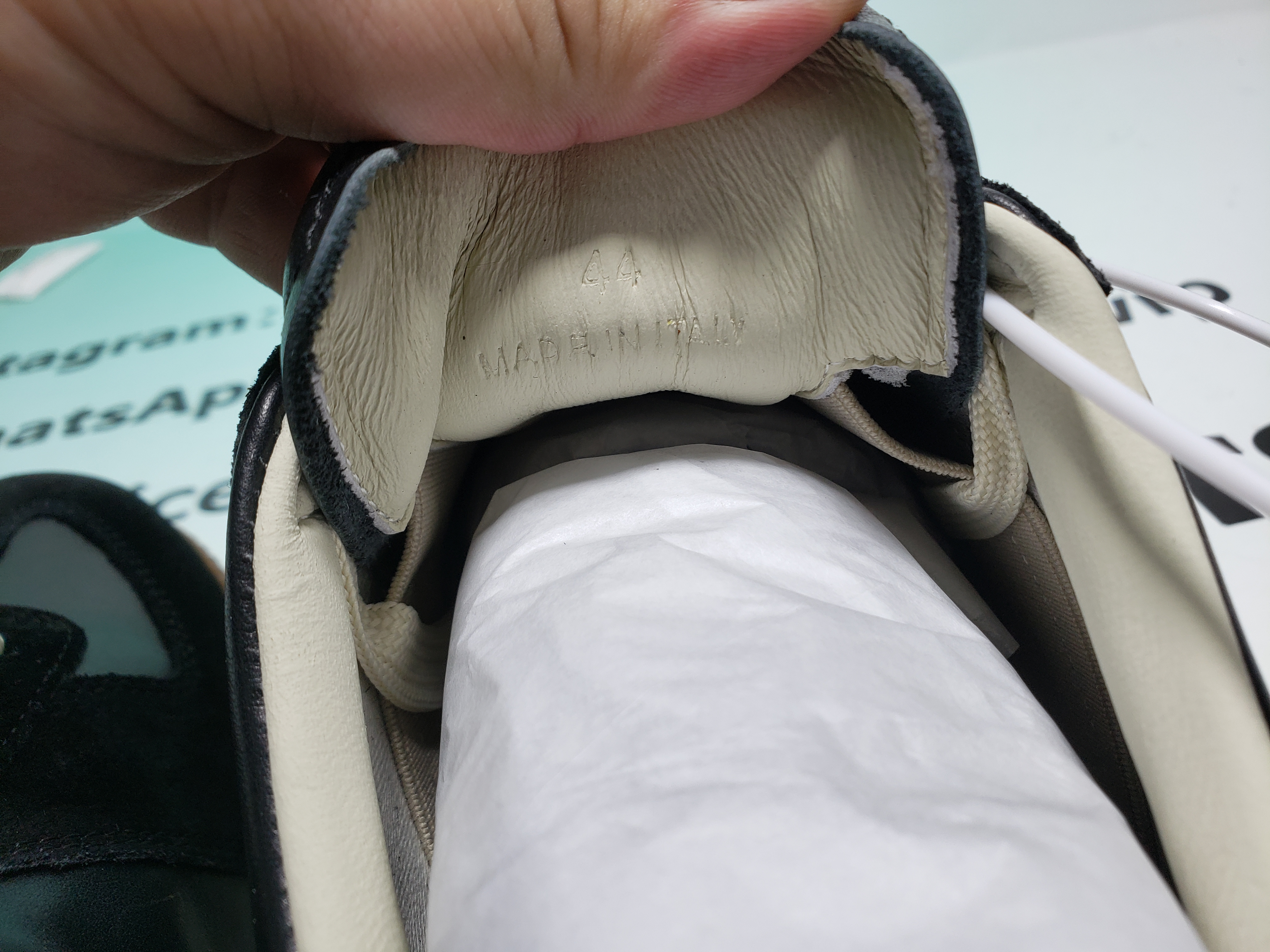 Maison Margiela Replica low-top leather sneakers Black S57WS0236P1895