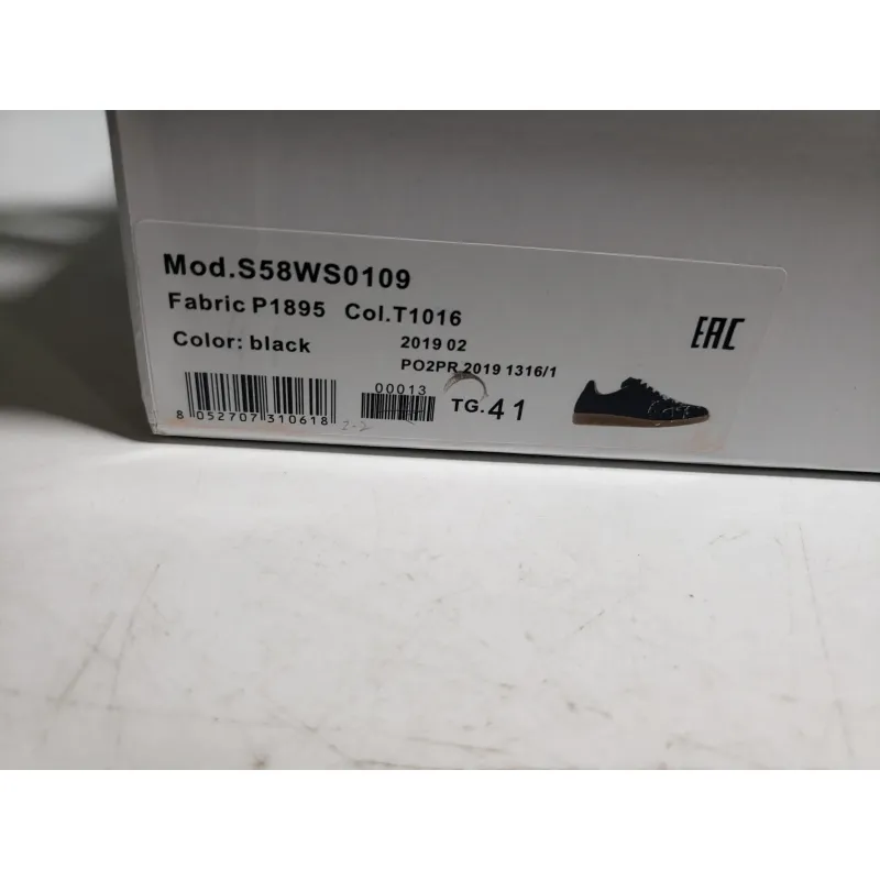 Maison Margiela Black Paint Replica Sneakers S58WS0101P1892963