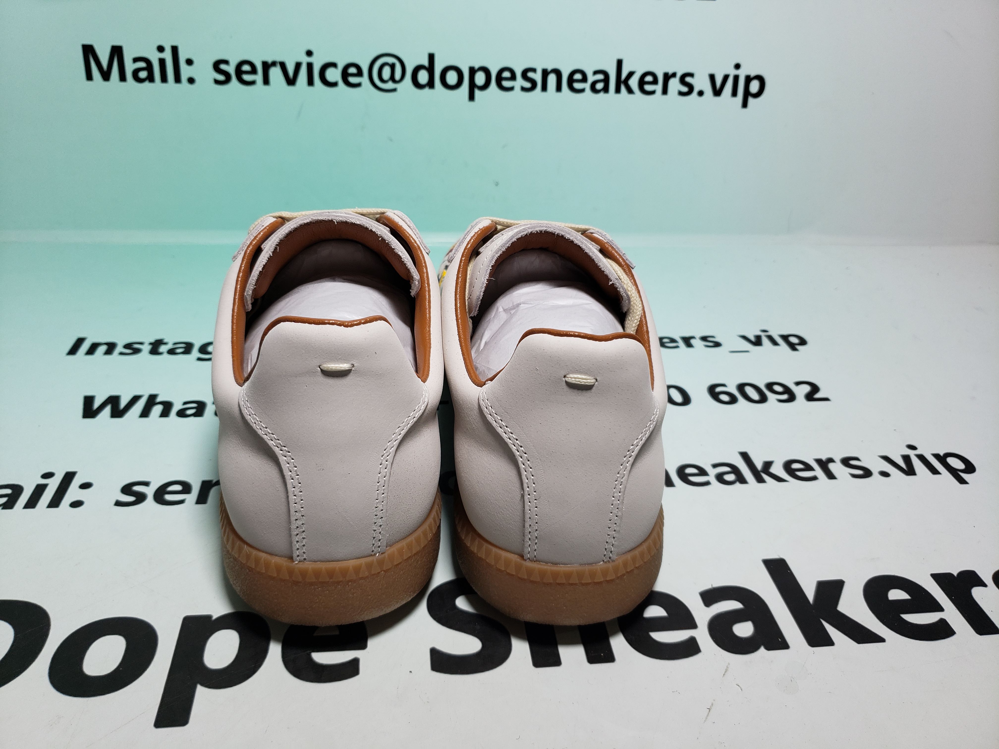 Maison Margiela White Paint Replica Sneakers POIZON240805818