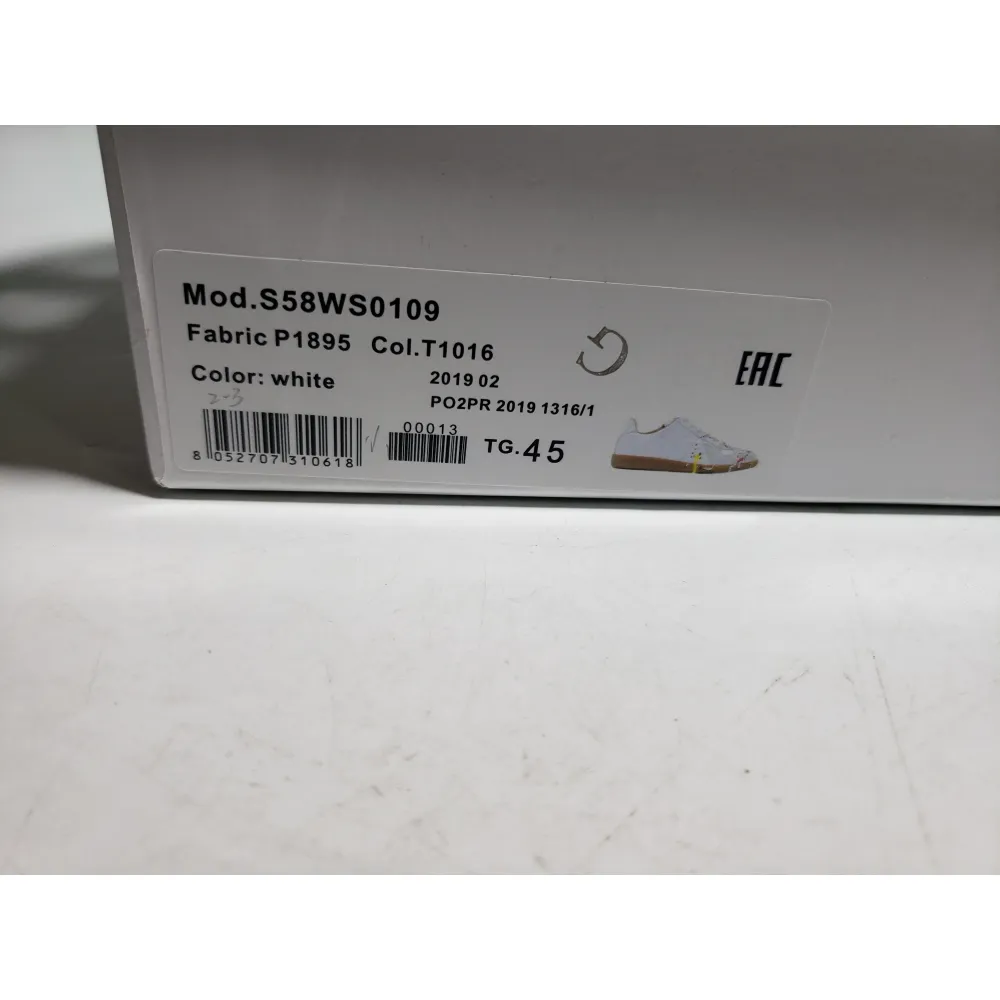 Maison Margiela White Paint Replica Sneakers POIZON240805818