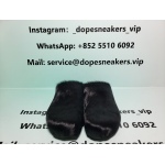 Marni Long-hair Calfskin Fussbett Sabot Black SBMR000600P412200N99