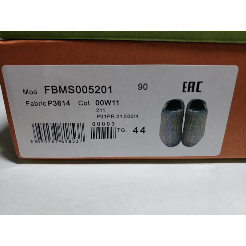 Marni Long-hair Calfskin Fussbett Sabot Grey SBMR000600P412200N15