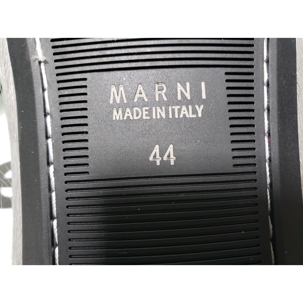Marni Long-hair Calfskin Fussbett Sabot Grey SBMR000600P412200N15