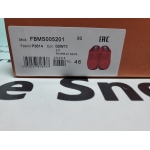 Marni Long-hair Calfskin Fussbett Sabot Red SBMS004601P412200R66