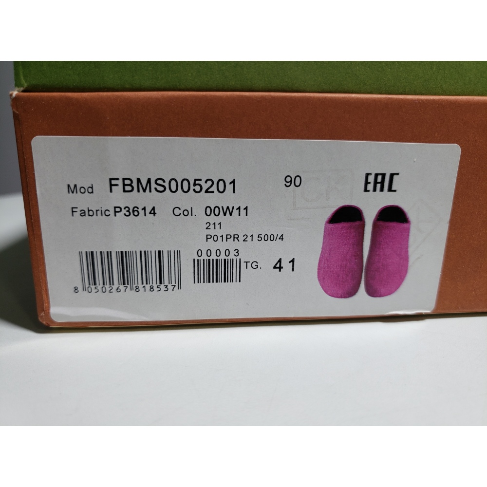 Marni Long-hair Calfskin Fussbett Sabot Rose Red 