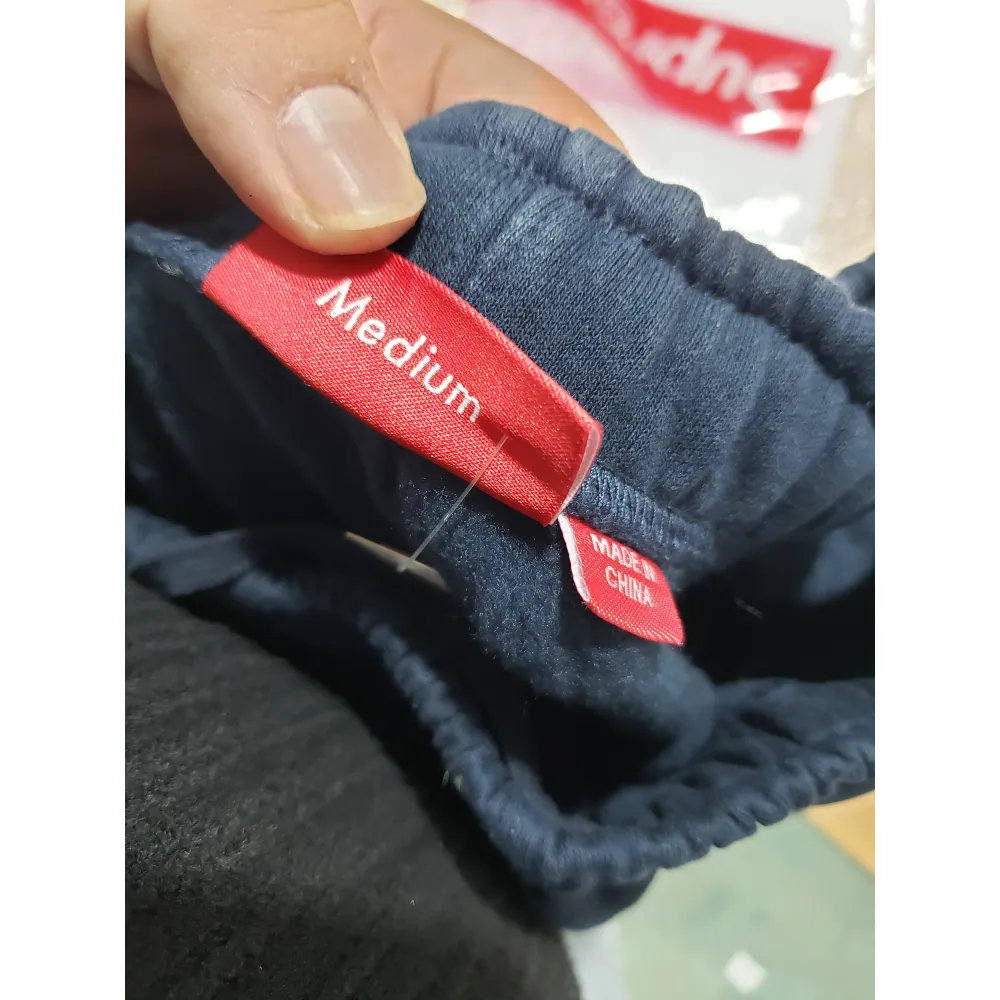 Supreme Satin Applique Sweatpant Navy Blue