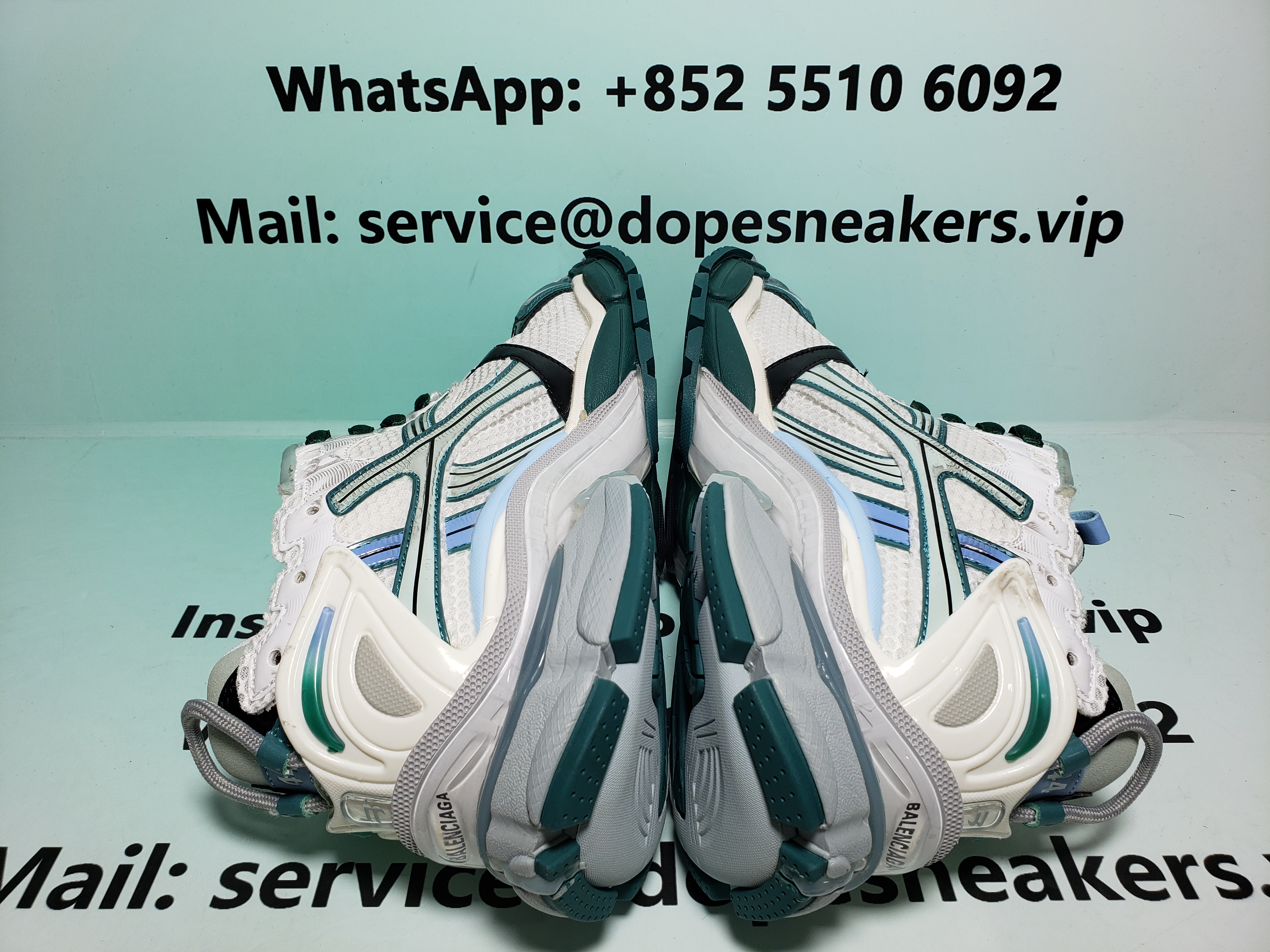 Balenciaga Runner WMNS White Green 772767W3RMU9034