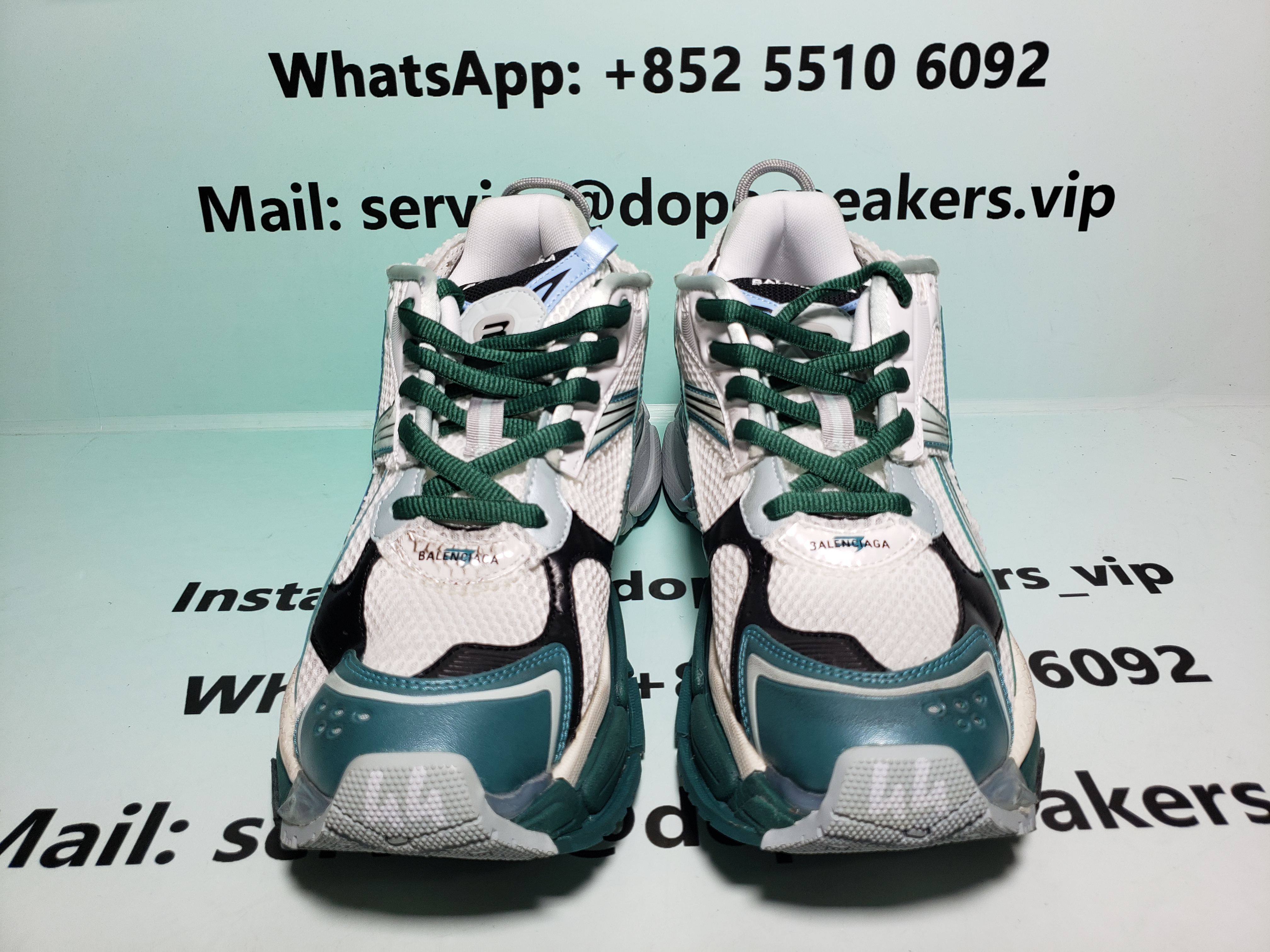 Balenciaga Runner WMNS White Green 772767W3RMU9034