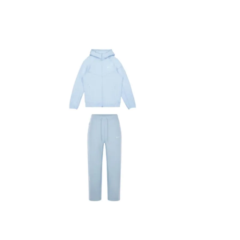 Nike Sportswear Tech Fleece Full-Zip Hoodie & Joggers Set Blue