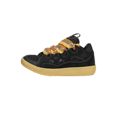  Lanvin Leather Curb Black FM-147446 01