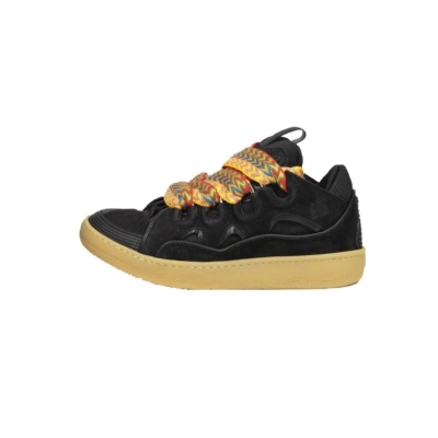  Lanvin Leather Curb Black FM-147446 01