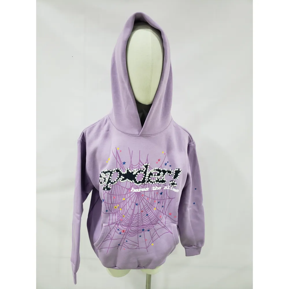 Sp5der Hoodie Purple